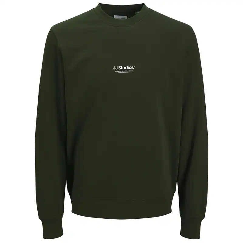 Jack&Jones Übergrößen Sweatshirt oliv Print JJESOHO