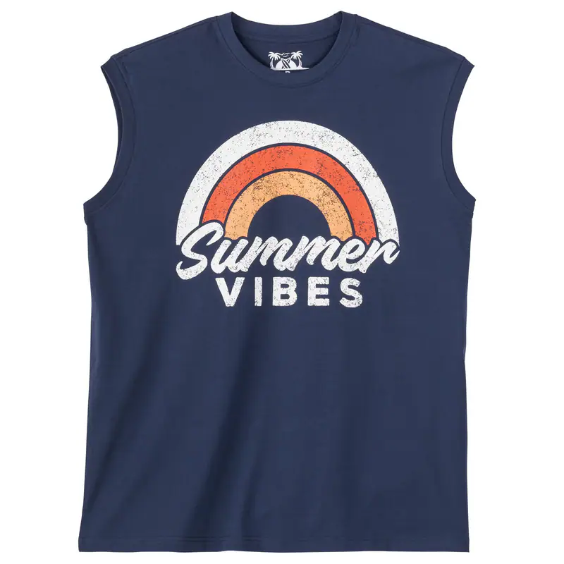 Calm Beach XXL Muskelshirt denimblau Summer Vibes 3XL 4XL 5XL 6XL 7XL 8XL 10XL