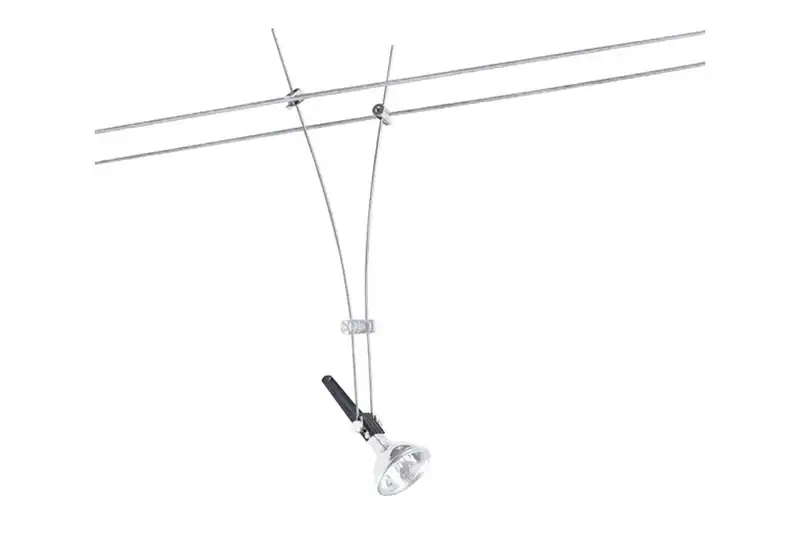 Paulmann Seil-Spot Comet, Halogen max 1x50W, GU5,3, Chrom, ohne Leuchtmittel