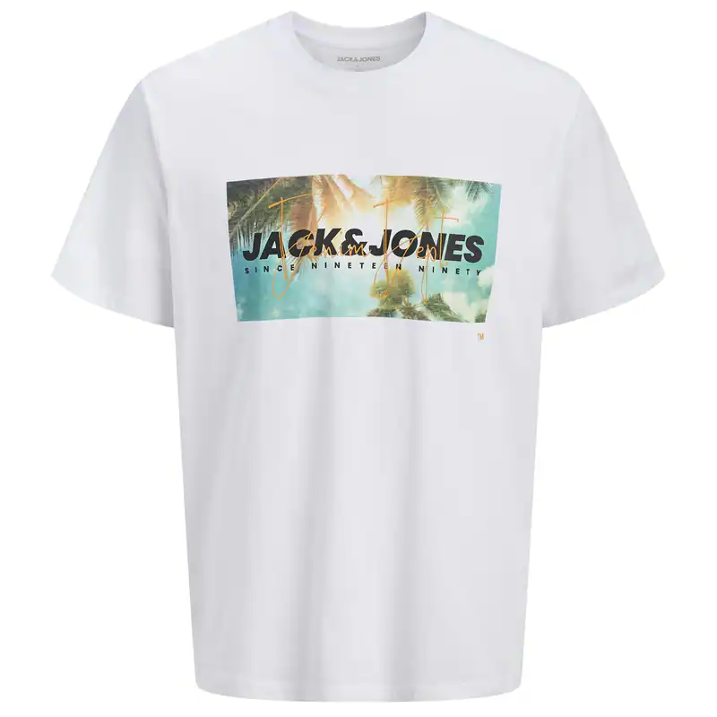 Jack&Jones Übergrößen T-Shirt weiß JJINDIANA