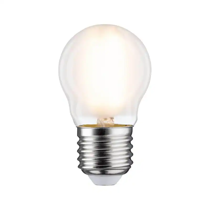 Paulmann LED Tropfen, Ø 45 mm, 6,5W = 60W, E27, 800 lm, matt, dimmbar, Warmweiß