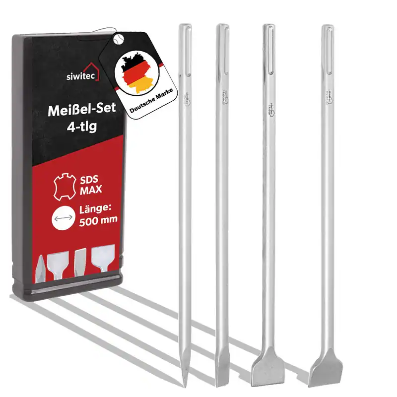 SDS-max Meißel Set oder einzeln Flachmeißel Spitzmeißel Breitmeißel Flügelmeißel