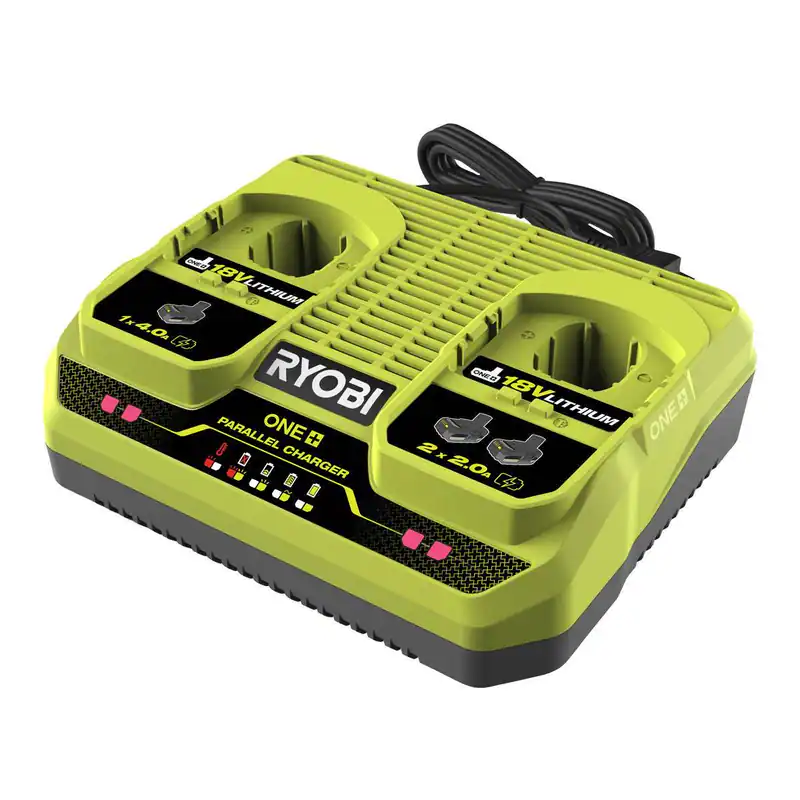 Ryobi ONE+ Akku-Ladegerät Duo 18V RC18240 Original Ladegerät 2-fach Ladestation