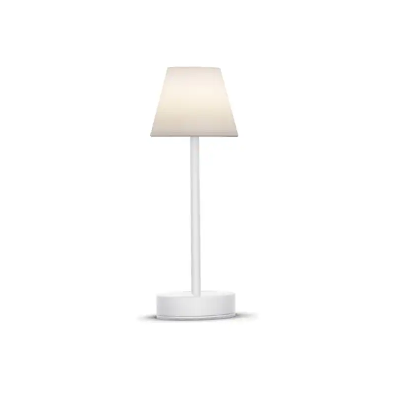 New Garden LED Akku-Tischleuchte Lola Slim 30, Weiß, Kunststoff, Metall, 160 lm