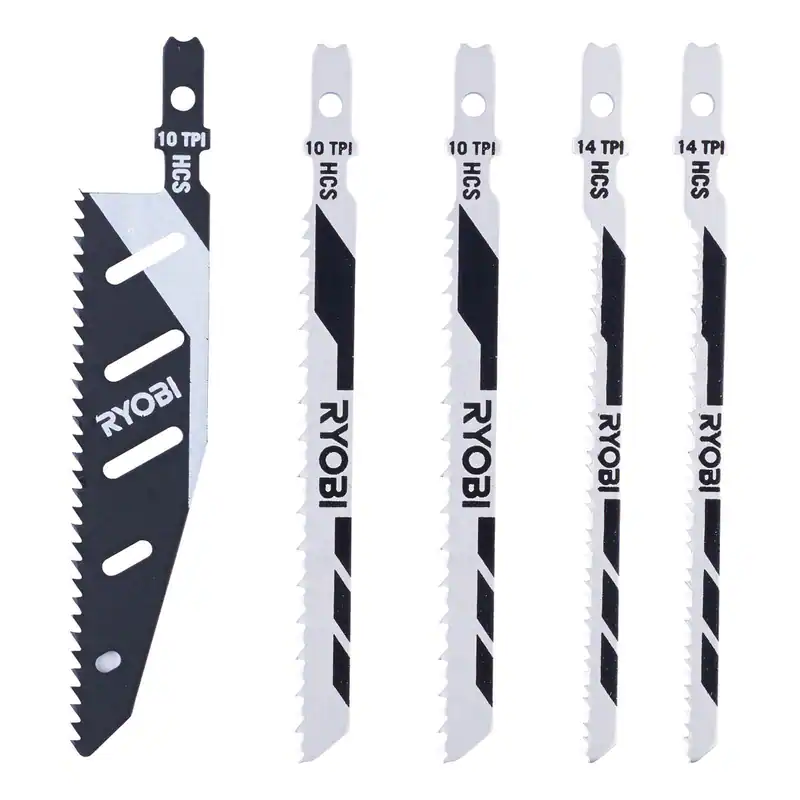 Ryobi 5-teiliges Stichsägeblattset Stichsägeblätter Stichsägeblatt RAK05JSBFC