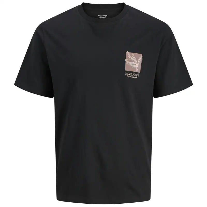 Jack&Jones Übergröße schwarz T-Shirt JORMONTAUK Print