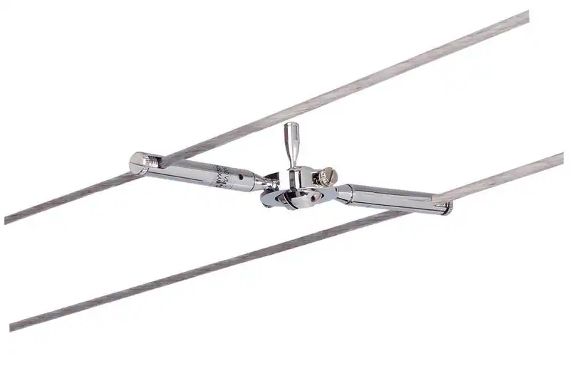 Paulmann Seilsystem-Spot Togo Chrom Seillampe ohne Birne Gu5,3 Fassung 10W