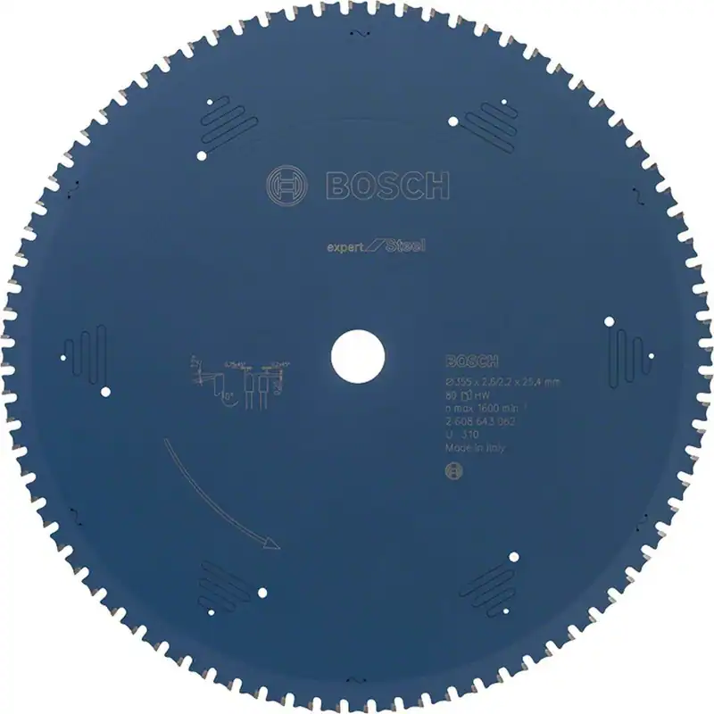 Bosch Kreissägeblatt Expert For Steel, 355 Sägeblattdurchmesser, 25.4 x 2.6 mm