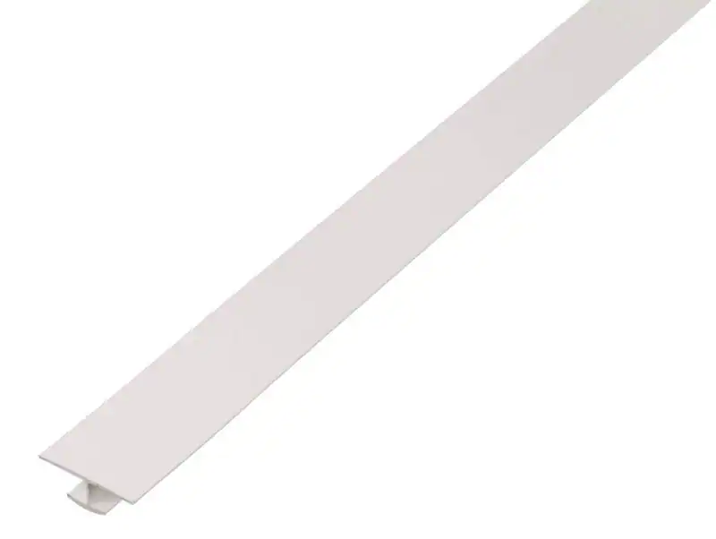 Alberts H-Profil Weiss Kunststoff 1m - 2m Breite 25mm - 45mm Übergangsprofil