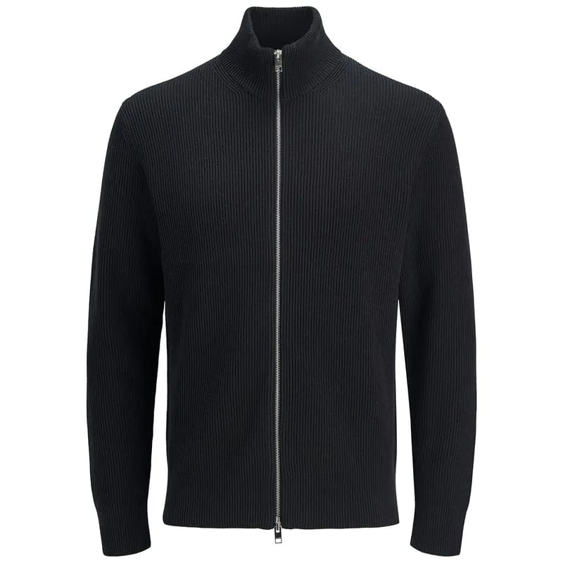 Jack&Jones XXL Strickjacke JJEPERFECT schwarz