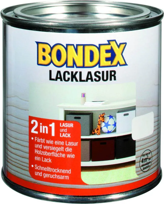 BONDEX Lacklasur 0,375-0,75 L seidenglänzend verschiedene Farben