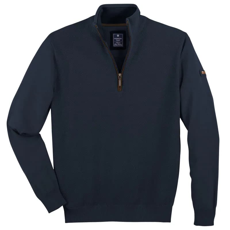 Redmond Herren Strick-Troyer mit Zipper in dunkelblau 3XL NEU