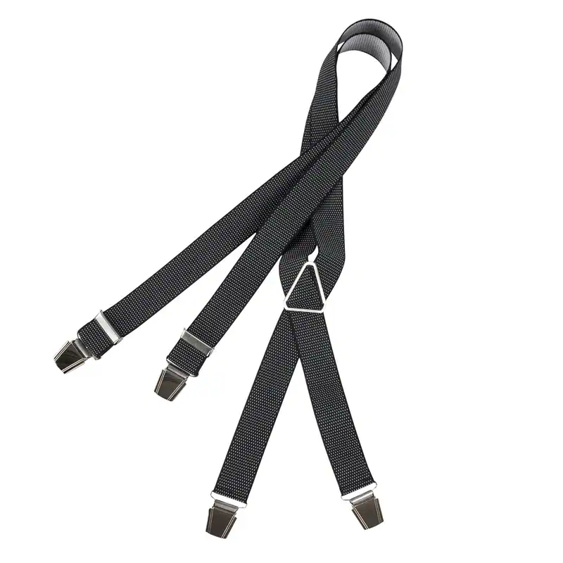 Hosenträger schwarz-weiß gepunktet Lindenmann XXL,110cm,120cm,130cm,140cm,150cm