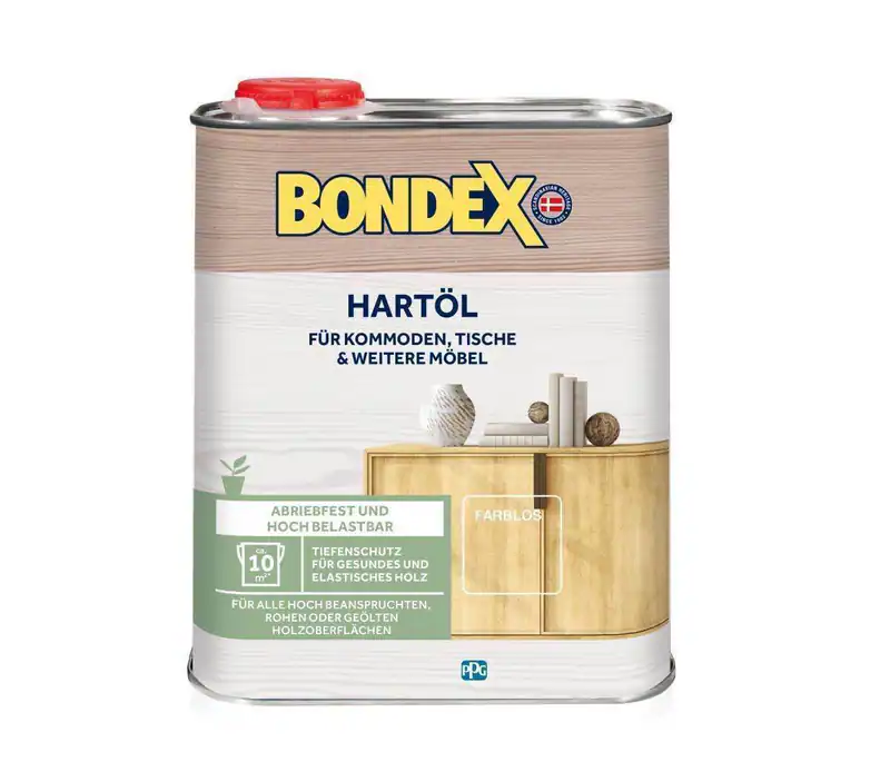 BONDEX Hartöl 0,25-2,5L verschiedene Farben Holzöl Möbelöl