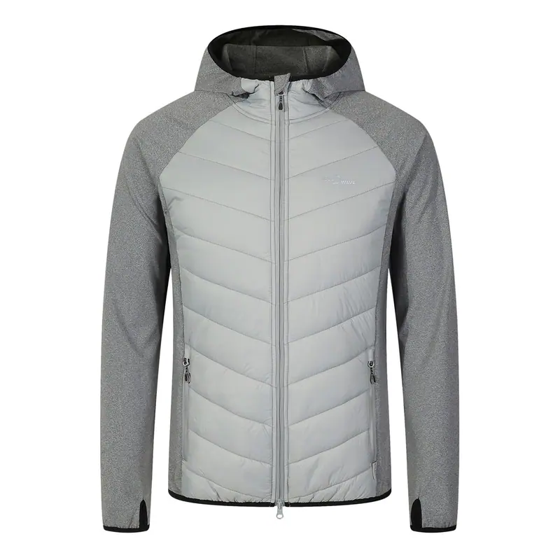 Blue Wave XXL Softshell-/Steppjacke hellgrau Leon