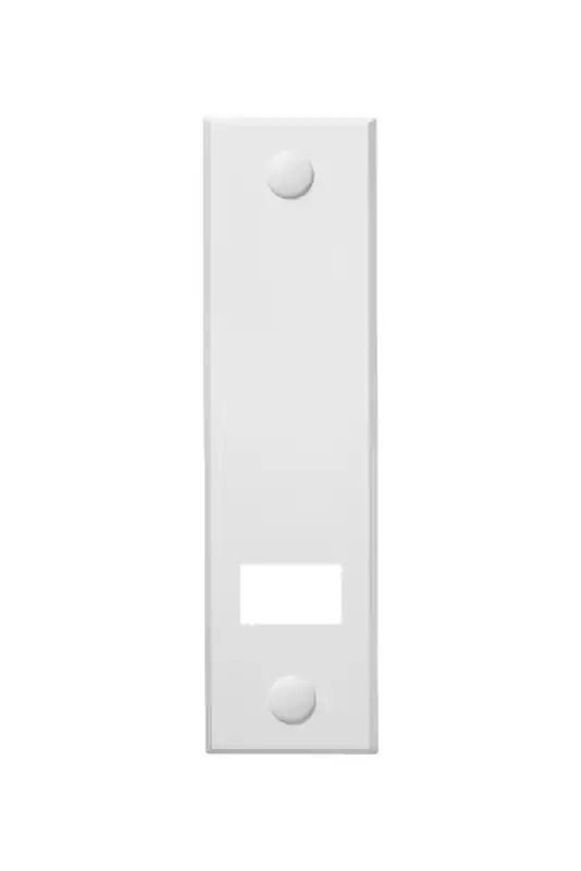 Schellenberg Gurt-Abdeckplatte Standard 160mm Lochabstand Weiß Maxi System