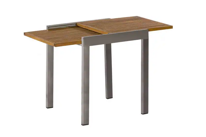 Balkontisch Balkon kleiner Gartentisch Aluminium ausziehbar Ausziehtisch Holz