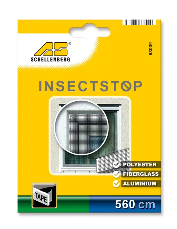 Schellenberg Befestigungsband transparent 5,6m Polyester-, Fiberglas- Alugewebe