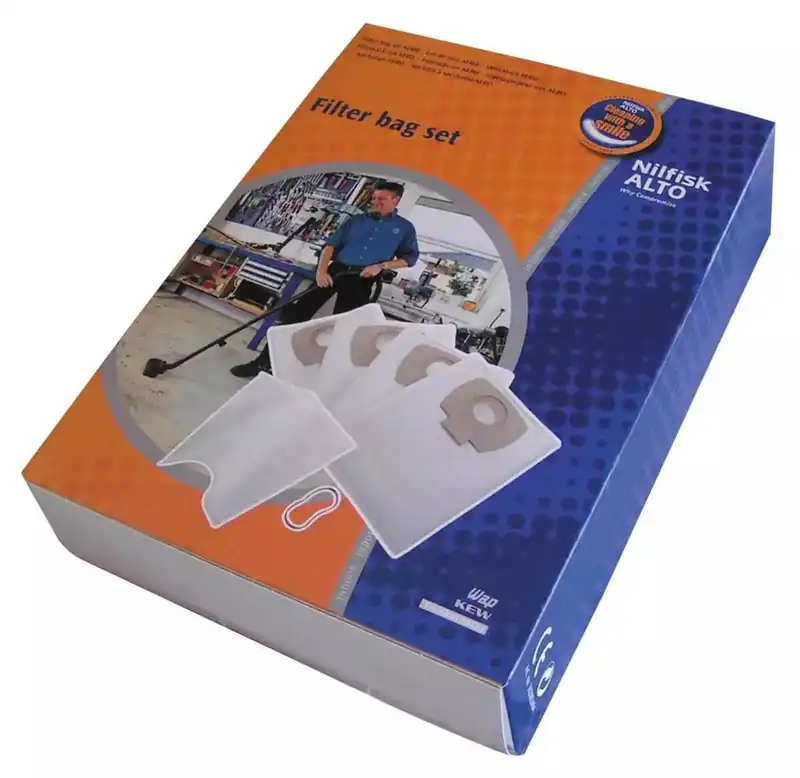 Nilfisk Staubsaugerbeutel 5er Pack Filtersack Aero Set Staubbeutel Inox