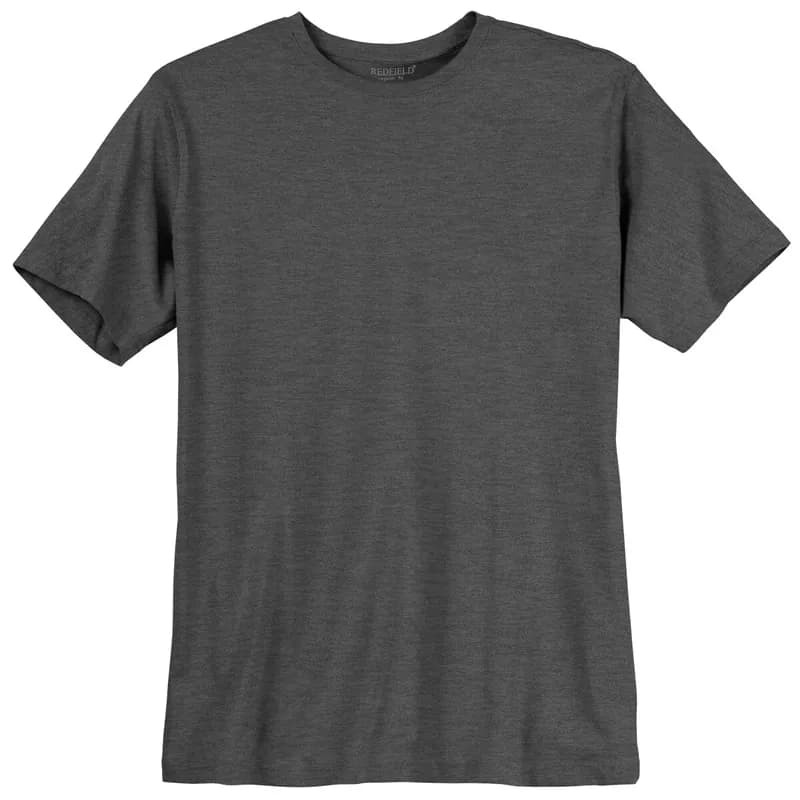 Übergrößen Redfield T-Shirt anthrazit melange