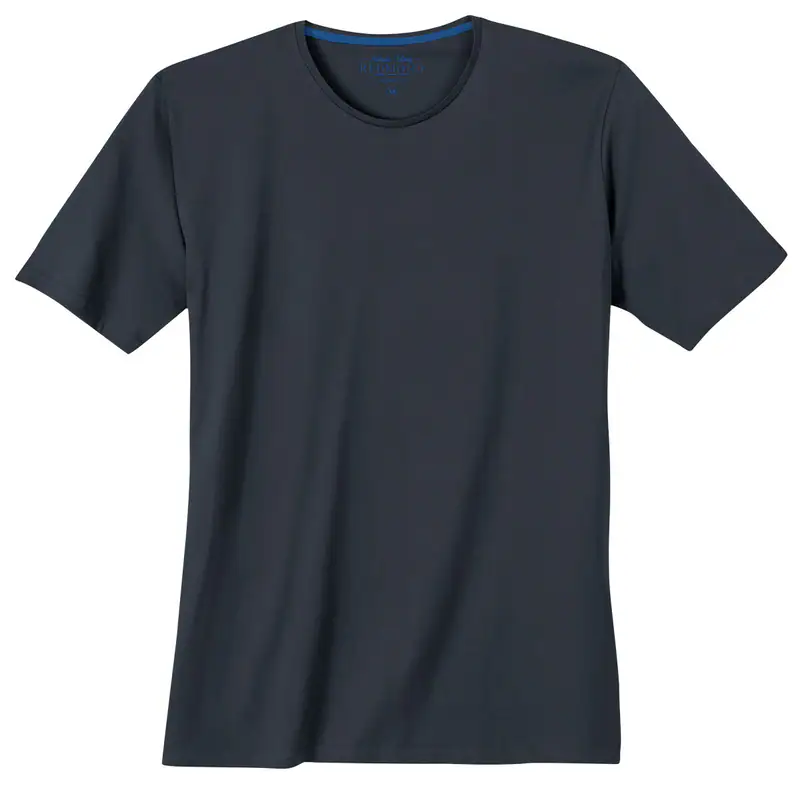 Redmond Basic Rundhals T-Shirt navy Übergröße