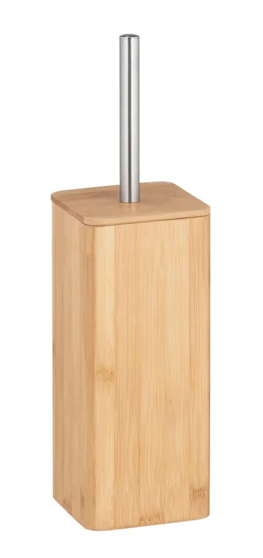 WENKO WC Garnitur BAMBUSA Toiletten WC Klo Bürsten Halter aus Bambus Bad WC