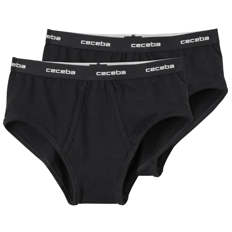 Ceceba 2er-Pack Übergrößen Stretch-Slip schwarz