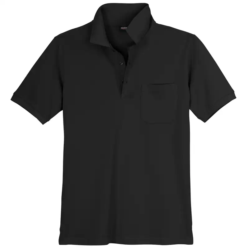 XXL Redfield Poloshirt Kurzarm schwarz 2XL-10XL 100% Baumwoll-Piqué ultrabequem