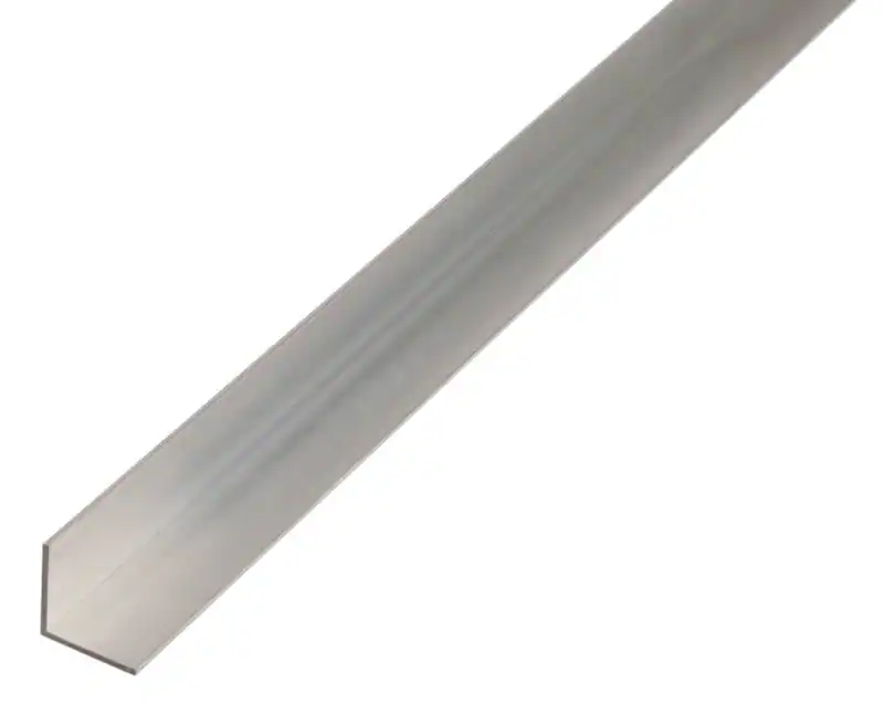 Winkelprofil, Aluminium, silberfarbig eloxiert, gleichschenklig, Winkelschiene