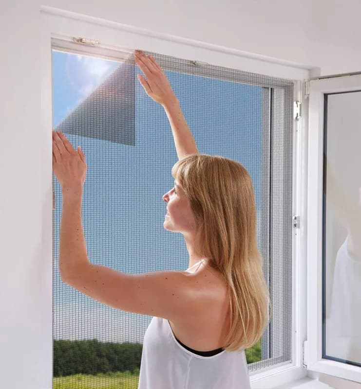 Schellenberg Fliegengitter BASIC in Weiß oder Anthrazit 75 x 130 cm 5er-Set