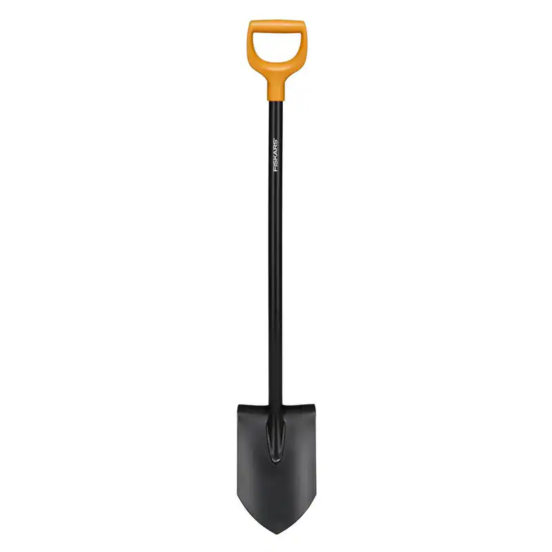 FISKARS Solid Gartenspaten spitz schwarz Spaten Gärtnerspaten