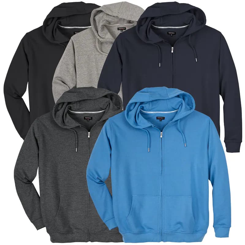 Übergrößen Sweatjacke Redfield 2XL 3XL 4XL 5XL 6XL 7XL 8XL 10XL NEU