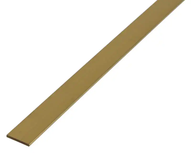 Alberts Flachstange Messing Stab flach, Flachprofil, Flachmaterial, Länge 1 m