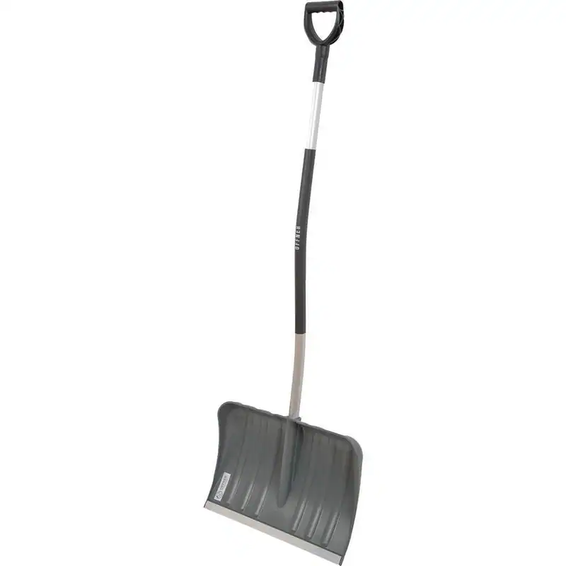 Offner Schneeschaufel Alu Schneeschieber 54 cm mit Alu-Stiel