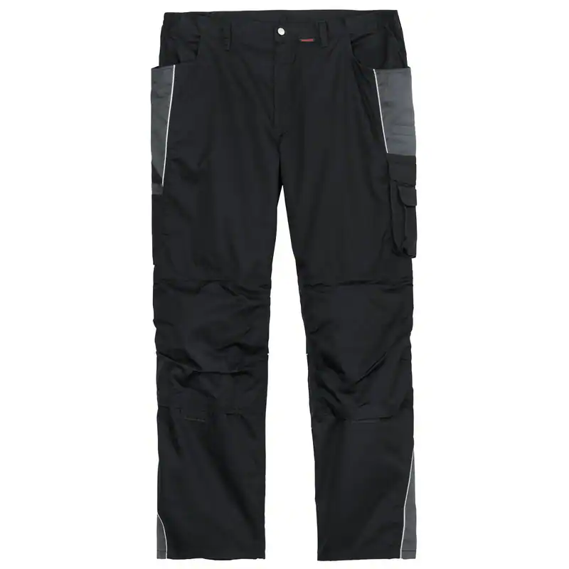 Qualitex XXL Arbeits-Bundhose "Pro" schwarz/grau