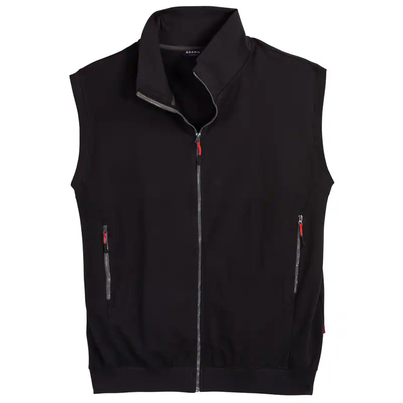 Adamo Basic XXL Sweatweste schwarz