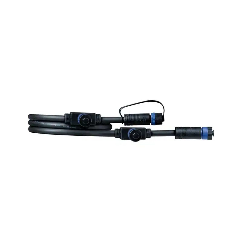 Paulmann Plug&Shine Connector IP68 1m Schwarz 1in-3out drei Anschlussbuchsen