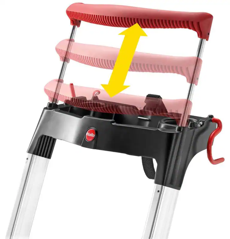 Hailo L100 TopLine Alu-Sicherheits-Stehleiter 8 Stufen Aluleiter Alu Leiter NEU