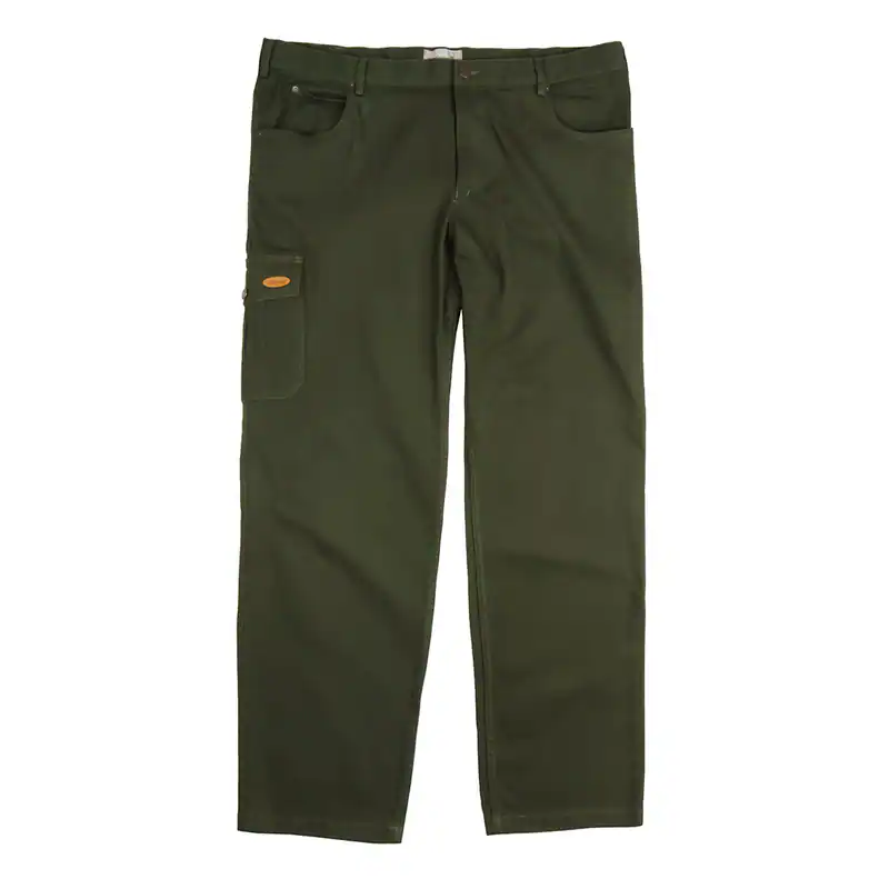 Hubertus grüne Stretch-Jagdjeans Übergröße 5-Pocket-Style, hautfreundlich bequem
