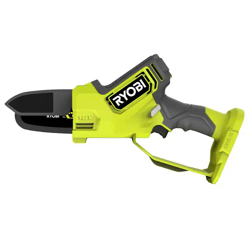 RYOBI 18V ONE+ Brushless Akku Einhand Kettensäge 10 cm Säge ohne Akku Ladegerät