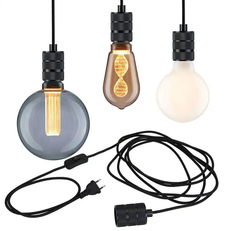 Paulmann Neordic Pendelleuchte Tilla mit Eurostecker und 5 m Kabel, E27, dimmbar