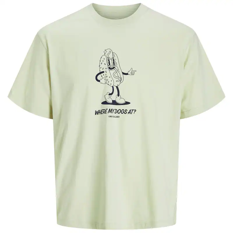 Jack&Jones XXL T-Shirt JORUNEXPECT pistazie Print