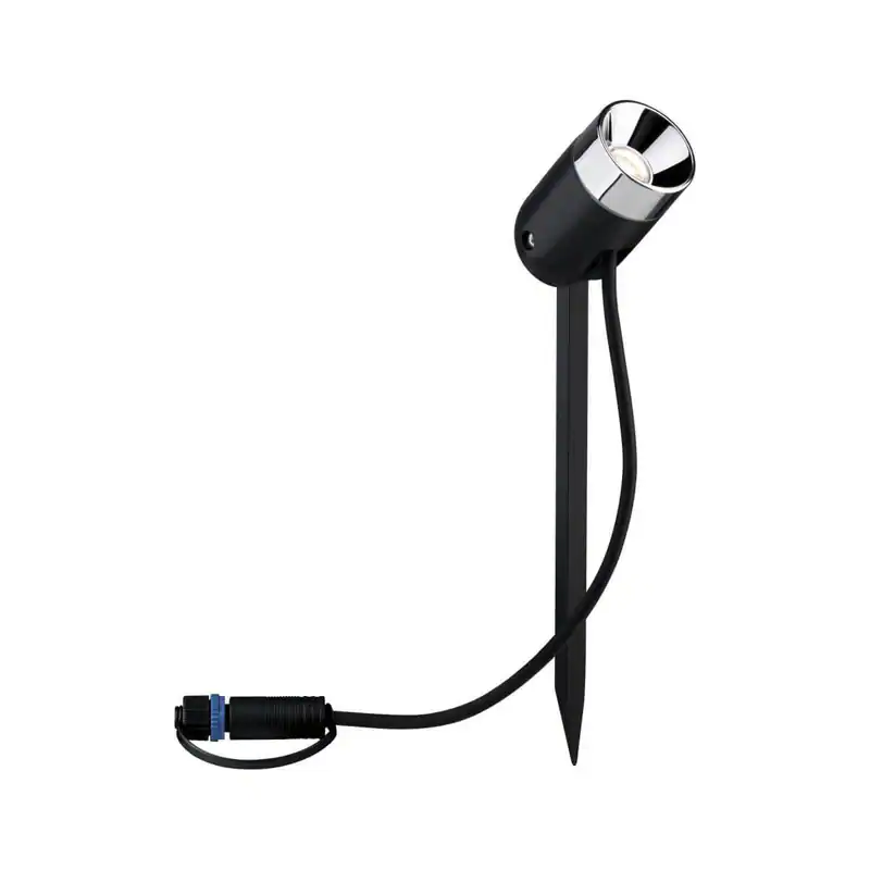 Paulmann Plug & Shine Erdspieß Pike, IP65, 3,5W, 24V, Anthrazit, Warmweiß 3000 K
