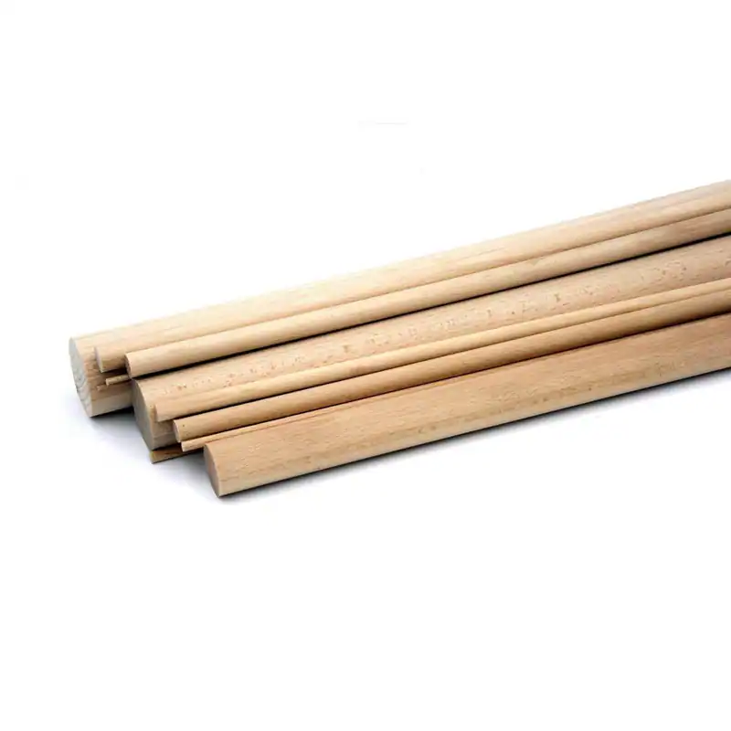 Rundstab Buche glatt Holzstab 1000mm Länge Ø 3 – 35 mm Buchenrundstab Bastelstab