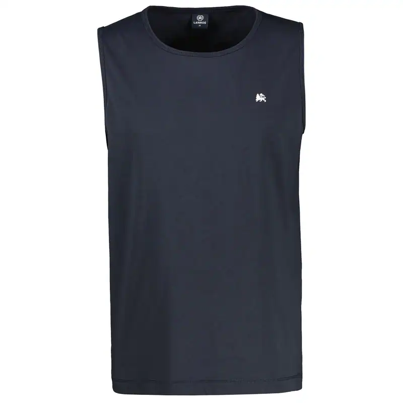 Lerros Übergrößen Tanktop dunkelblau Brustprint