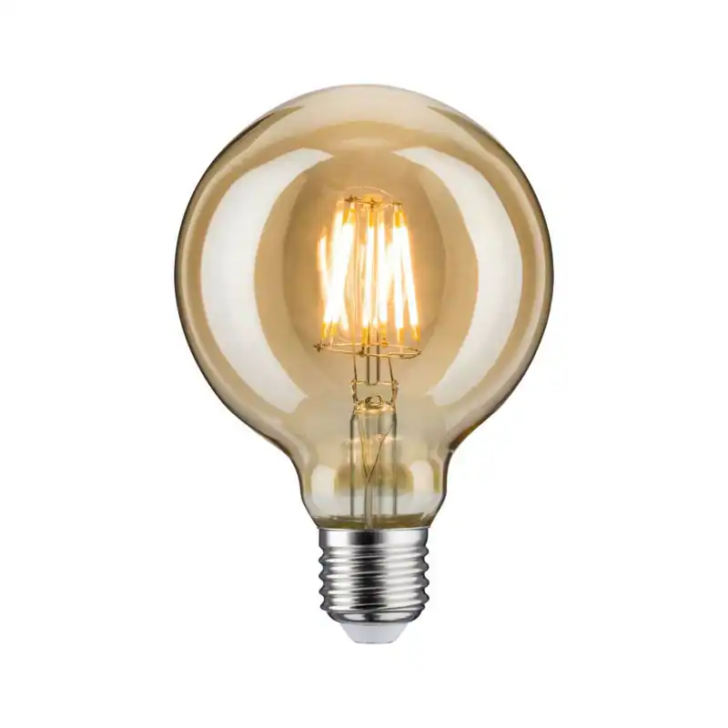 Paulmann LED Vintage-Globe Ø 95 mm, 6W = 42W, E27, 500 lm, Dimmbar, Gold