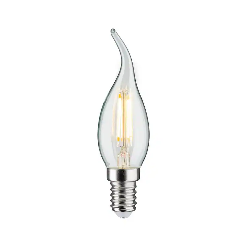 Paulmann LED Kerze 4,8W = 40W, 470 lm, E14, Klar, Warmweiß (2700 K), dimmbar