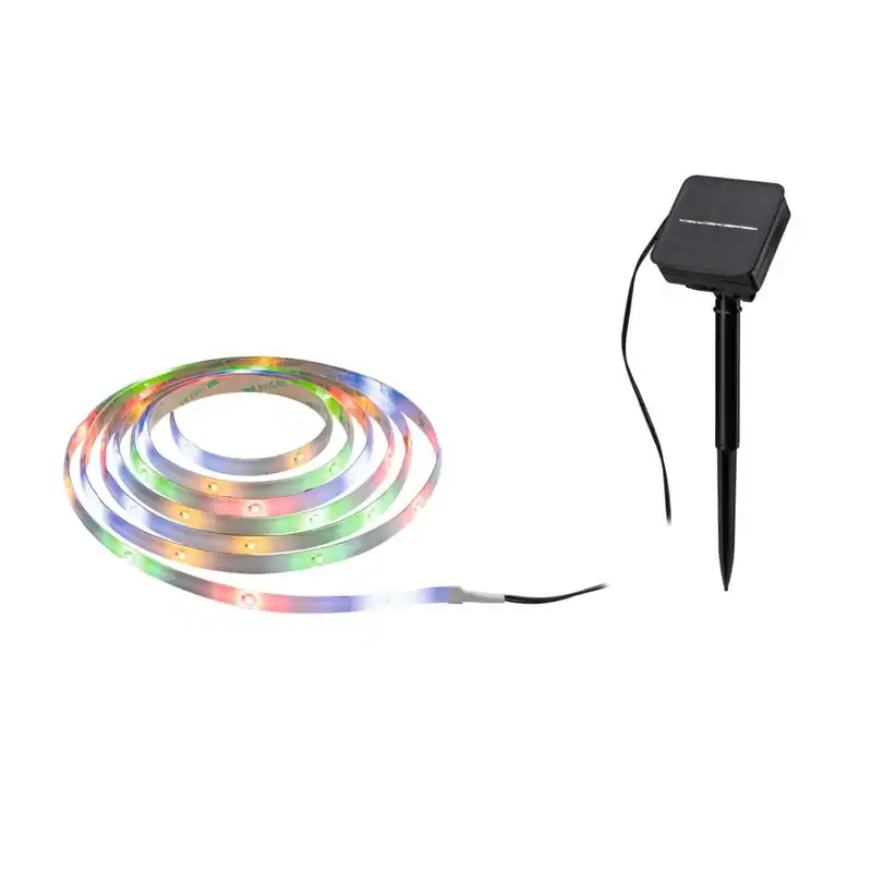 Paulmann LED Stripe, 3m, IP44, 60 LEDs, mit Dämmerungssensor, Warmweiß oder RGB