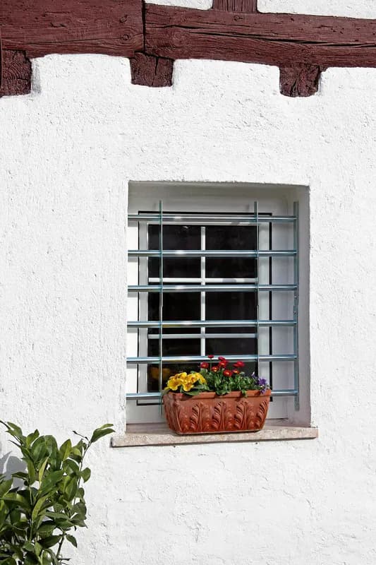 Fenstergitter Sicherheitsgitter Fensterschutz ausziehbar verzinkt Stahl Basic