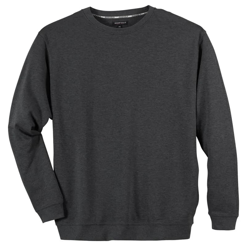 Redfield Sweatshirt anthra melange Übergrößen 2XL 3XL 4XL 5XL 6XL 7XL 8XL 10XL